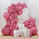 PartyWoo Mauve Balloons 140pcs Different Sizes of 18 12 10 5 Inch Dusty Pink Rose Blush Boho Netural Balloon Arch Kit Garland for Baby Shower Wedding Engagement Birthday Party Decorations Pink-F02