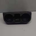 IOKONE Car Cup Holder, Auto Cup Drink HoldersMultifunctional Auto Front Seat Organizer with PU Leather Cover, Gap Filler Storage Box Coin Bucket Console Side Pocket Cell Mobile Phone Holder (Black)