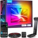 Govee TV Backlight 3 Lite with Fish-Eye Correction Function Sync to 55-65 Inch TVs, 11.8ft RGBICW Wi-Fi LED Strip Lights with Camera, 4 Colors in 1 Lamp Bead, Voice and APP Control, Adapter