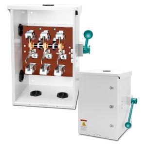 200A Generator Transfer Switch, 120/240-Volt Transfer Switch, 3P, 48000W General-Duty Double-Throw Safety Switch, Meeting NEMA 3R Standards for Outdoor and Indoor