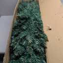8 ft. Unlit Pencil Artificial Christmas Tree Slim Stand Green