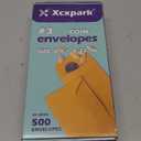 Xxcxpark 500 PCS #3 Coin Envelopes, 2-1/2 x 4-1/4 inches Brown Kraft Envelopes Classic Small Parts Envelopes with Self Adhesive Gummed Flap for Coins, Cash, Credit Cards, Seeds