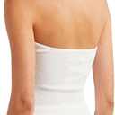 Womens Strapless Crop Top Sexy Sweetheart Neck Ribbed Knit Twisted Knot Front Sleeveless Y2K CamisoleTanks Top (S)