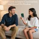 Fathers Day Dad Gifts from Daughter Son - Dad I'd Love to Hear Your Life Story Conversation Cards for Birthday, Hear Dad's Story, 104 Engaging Questions - Sentimental Gifts for Father