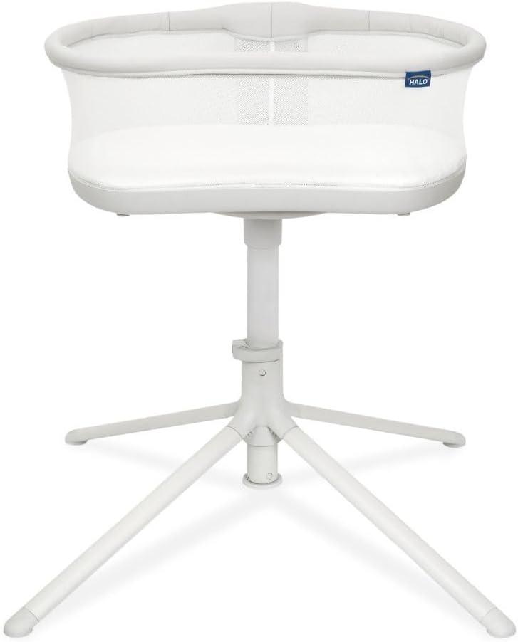 HALO BassiNest Swivel Sleeper 3.0  Over-Bed Baby Bassinet with 360 Rotation, Adjustable Height, Breathable Mesh, Safe Close Sleeping, Lowering Wall for Easy Access, Feeding & C-Section Recovery (3.0 BassiNest)
