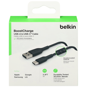 belkin BoostCharge USB A to USB C Cable. 6.6ft