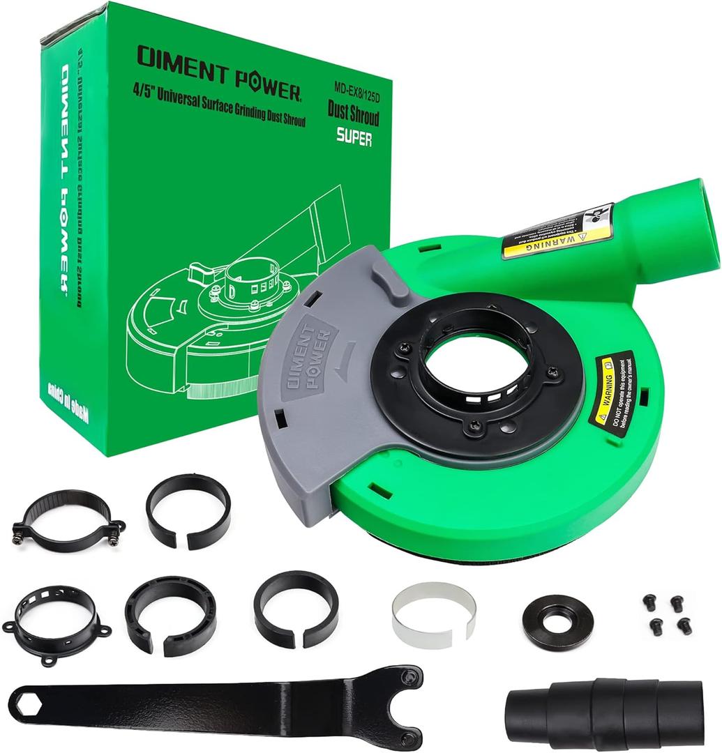 Diment Power Surface Grinding Dust Shroud for Angle Grinder 115mm / 125mm 4 inch / 5 inch
