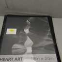 HEART ART 16x20 Frames Set of 4,Picture Frames 16x20 For Posters Without Mat,Wall Gallery Photo Frames,Black