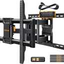 Full Motion TV Wall Mount with Power Strip for 42–90 Inch Tvs up to 150 Lbs, Pre