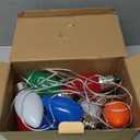 10 Pack Large C9 Christmas Decorations Outdoor Waterproof, Solar C9 Christmas Lights Outdoor with 2 Modes, Solar Pathway Lights for Outside Party Yard Lawn Patio Walkway Xmas Decoration (Multicolor)