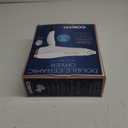 Conair Double Ceramic Hair Dryer, 1875W Blow Dryer with Diffuser and Concentrator, Ionic Conditioning, 3 Heat & 2 Speed Settings, White