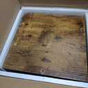 AZERPIAN Shoe Rack 7 Tier Vertical Storage Organizer Narrow Metal Slim Shelf Modern Free Standing Shoe Tower Saving Space for Closet Entryway Bedroom,Black+Rustic Brown