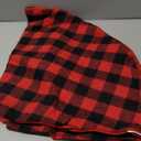 Joiedomi 36" Buffalo Plaid Christmas Tree Skirt Decor - Red and Black Checked Mat for Xmas New Years Eve Holiday Party Outdoor Decoration