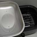 Sunvivi Roaster Oven, Electric Roaster Oven with Viewing Lid, 30lb 26-Quart Turkey Roaster with Unique Defrost/Warm Function, Large Roaster with Removable Pan & Rack, Stainless Steel, Silver