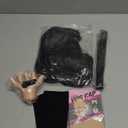 Cabeny Girls Halloween Costumes for Kids Black Dress Cosplay with Accessories Wig Socks Hairpin, Size 130