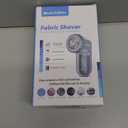 BEAUTURAL Fabric Shaver and Lint Remover, Sweater Defuzzer with 2-Speeds, 2 Replaceable Stainless Steel Blades, Battery Operated, Remove Clothes Fuzz, Lint Balls, Pills, Bobbles Gray