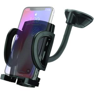 Scosche IHW10 4-in-1 Car Phone Holder Windshield, Dashboard, Vent, Cup Mount with Suction Cup | Dash, Vent or Windshield Mount | Stick Grip Suction Cup Base | Non-Magnetic | Black