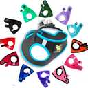 EcoBark Step in Dog Harness Reflective Soft Ultra Padded Mesh Dog Harnesses for XXS, XS, Small, and Medium Dogs Eco-Friendly Comfort Secure Halter No Pull Adjustable Pet Vest (Small- 7 to 10 lbs - Chest Up to 14 in (Pack of 1), Black and Teal Trim)