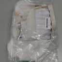 RIMELA White Bed Skirt King Size 16 Inch Drop, Elastic Bed Skirting for Bed Base and Frame, Bedding Dust Ruffle Easy to Install, Lightweight Wrap Around Adjustable Bedskirt