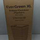 14 in. x 14 in. x 27.5 in. EverGreen Dark Gray M-Resin Indoor/Outdoor Planter w/Built-In Drainage, Duo Set, XL (2-Piece) 