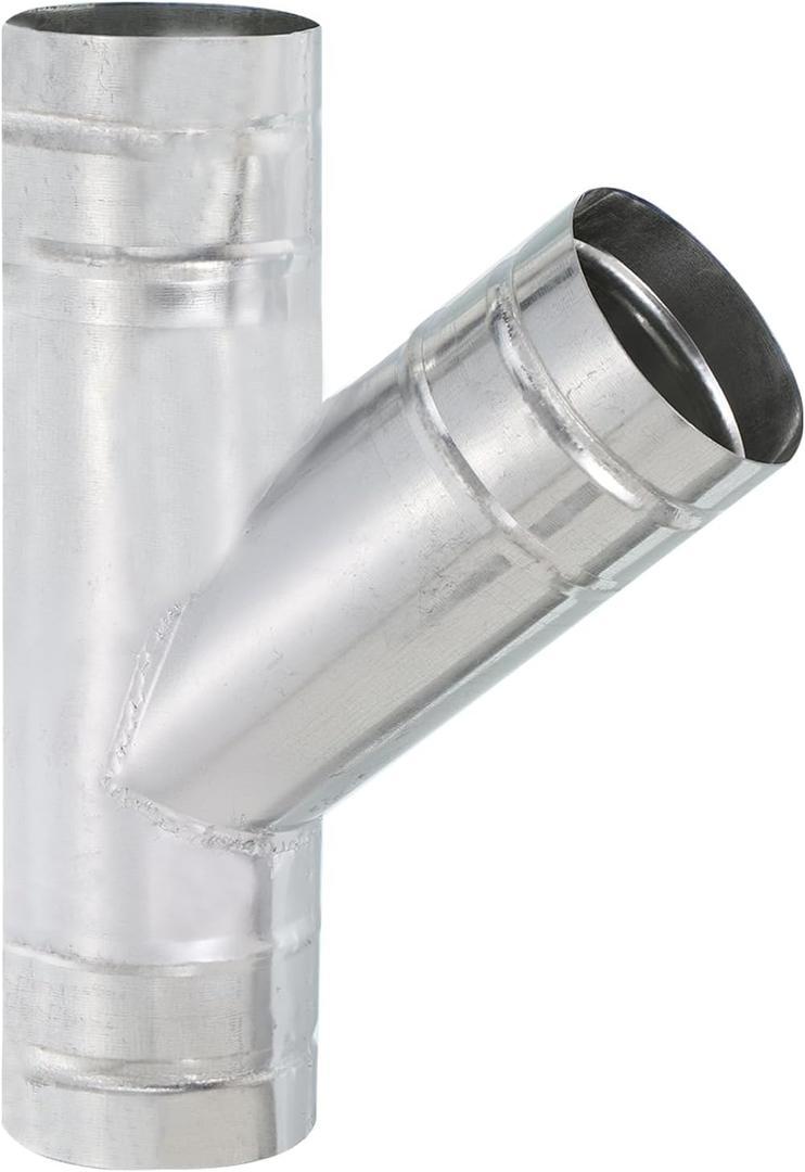 PATIKIL 3 Inch 3 Way Duct Splitter, Y Connector Air Vent Duct Hose Exhaust Pipe Adapter Joint for Dryer Exhaust Fan Vent Systems HVAC