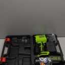 Leaf Blower Cordless,Battery Powered 800,000 RPM Electric Leaf Blower with 2 x 4.0Ah Battery and Charger Handheld Blowers for Lawn Care,Dust,Snow,Car Blowing Water with 2 Extended Nozzle (Green)