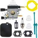 BG55 Carburetor with Air Filter Tune Up Kit for Stihl BG45 BG46 BG55 BG65 BG85 SH55 SH85 BG55C BG55Z BG85C Leaf Blower Parts Replace 4229 120 0606 Zama C1Q-S68 C1Q-S64