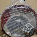 Cuisinart 14" Portable Charcoal Grill, Tabletop Outdoor Small Grill with Locking Lid and Dual Vents, Chrome Plated Travel Size BBQ Perfect for Camping, Tailgates, Cookouts, Red