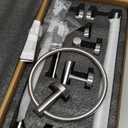 Bathroom Hardware Set, 6-Piece Towel Bar Set Brushed Nickel Towel Holder Set Includes 19.68/23.6 in Towel Bar,Toilet Paper Holder,Towel Ring and Towel Hook Wall Mount Bathroom Accessories Set