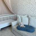 MOZAH Baby Lounger Cover for Newborns - Soft Cotton Slipcover Fitting Most Infant Loungers and Baby Nest Loungers (Pale Mauve - Dusty Pink)