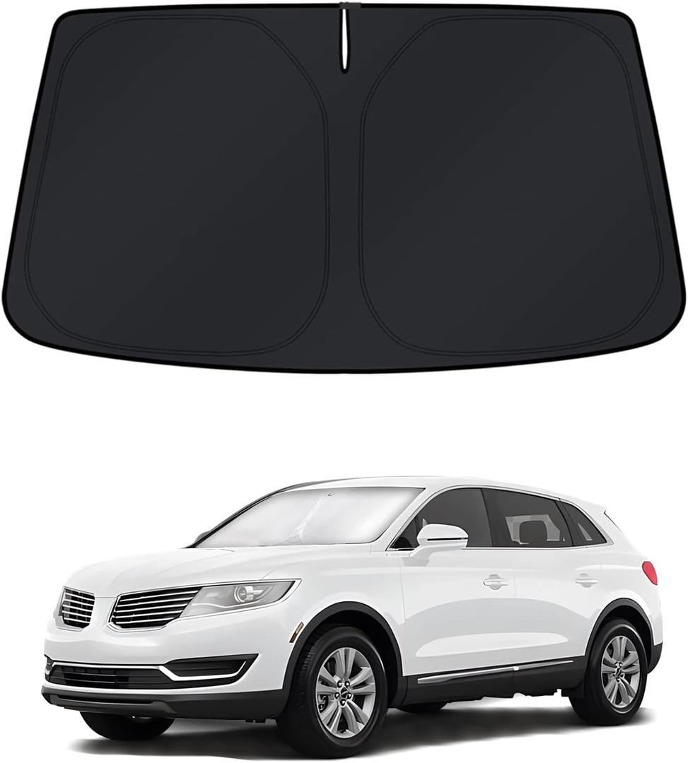 KUST Windshield Sun Shade for 20092016 Lincoln MKS Window Accessories Shade Sun Cover Foldable Block UV Rays Keep Car Cooler