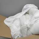 Serta ComfortSure Twin Mattress Cover, Fitted Pillow Top Mattress Pad, Super Soft and Breathable Quilted Cotton Protector with 18" Elastic Deep Pockets for Secure Fit, White