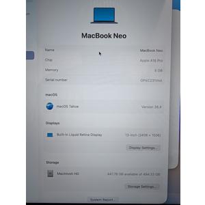 Apple 2026 MacBook Neo 13-inch Laptop with A18 Pro chip: Built for AI and Apple Intelligence, Liquid Retina Display, 8GB Unified Memory, 512GB SSD Storage, 1080p FaceTime HD Camera, Touch ID; Indigo
