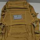 AUMENTAR 35L Military Tactical Backpack for Men,Water Resistant Assault Pack for Women,Khaki Molle Daypack 3 Day Bug Out Bag Rucksack for Trekking, Camping, Survival, EDC