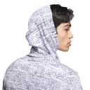 adidas Men's Performance Printed Lightweight Hoodie, White/Collegiate Navy, Large