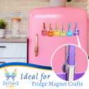 Small Magnets for Crafts - 100 Premium Round Grade 5 Strong Magnet 13/16 Inch (20mm x 3mm) - Great for Creating Fridge Art and Other Magnetic Craft Projects