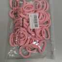 100 Pack Seamless Hair Ties for Women Girls Ponytail Holders for Thick Hair (light pink)