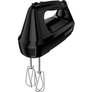 6-Speed Easy Storage Hand Mixer with 5 Attachments & Storage Case, Black