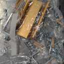 Modern 4 Drawer Dresser for Bedroom, Tall Bedroom Dresser with Large Drawer & Rose Gold Handles, Wooden Storage Organizer Cabinet Chest of Drawer for Closet, Living Room, Hallway, Black