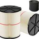 2 Pack Replacement Cartridge Filter Compatible with Craftsman 17816 9-17816 Wet Dry Vac fit 5/6/8/12/16/32 Gallon & Larger Vacuum Cleaner