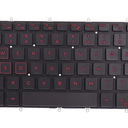 LeFix Keyboard Replacement Compatible with DELL Inspiron 14-7460 14-7466 14-7467 14-7472 - 0J2X54 PK131QT2A00,US Layout,Non-Backlit,Without Keyboard Trim,Red Prints