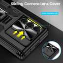 VEGO for Galaxy Z Fold 6 Case with Belt Clip Holster, 360Ring Magnetic Kickstand & Camera Cover & Front Screen Protector & Hinge Protection Shockproof Armor Case for Samsung Z Fold 6 - Black