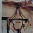 Farmhouse Chandelier, Modern Hanging Pendant Lighting, 4-Light Rustic Ceiling Light Fixture, Vintage Chandelier for Hallway Foyer Dining Room Entryway Kitchen Island Bedroom