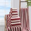 8 Piece Bathroom Towel Set |2 Oversized Bath Towels,2 Hand Towels,4 Washcloths| 600GSM Soft Hotel Towel Set Large Bath Sheet for Bathroom,Highly Absorbent Quick Dry Bath Towel Collections,Burgundy