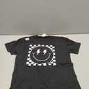 Vintage White Checkered Smile Face Shirt Cute Smiling Face T-Shirt, Size L