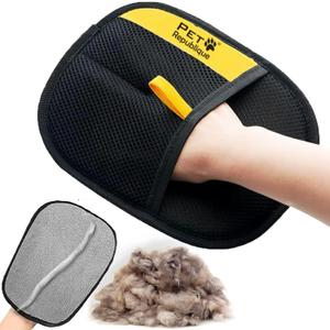 Pet Republique Electrostatic Fur Removal Glove for Pet & Furniture  Reusable & Washable, 5-Finger Static Pet Hair Remover for Clothing, Furniture & Car Upholstery