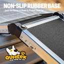 Extra Long 71" Dog Ramp for Car with Adjustable Head, Folding Pet Ramp for Large Dogs with Non-Slip Surface Dog Ramps Up to 200 lb for Car SUV Truck