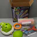 Aliex 3 in 1 Dinosaur Musical Jumping, Toss Ring and Stomping Launch Rocket Launcher, Indoor & Outdoor Sports Toys with Remote Control for Kids Ages 3-8 4-6,Active Outside Toy Gift for Boys and Girls (Large)