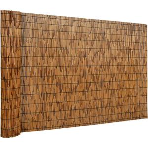 DearHouse Natural Reed Fencing, Eco-Friendly Reed Fence,5 feet High x 16.4 feet Long, Reed Screen for Garden, Privacy Fence (Brown)
