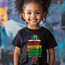 Kids Black History Shirt,Toddler Black History Month T-Shirt Boys Girls, African American Tee, 2-6T (Black)